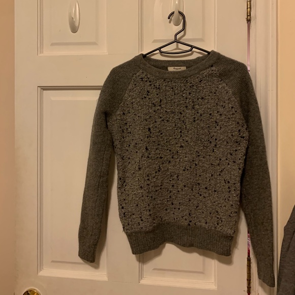 Madewell Boucle Knit Pullover Sweatshirt - Picture 2 of 3